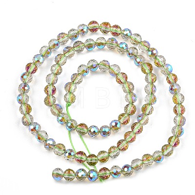 Electroplate Transparent Glass Beads EGLA-B013-02A-AB18-1