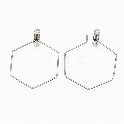 304 Stainless Steel Wire Pendants X-STAS-T051-006-1