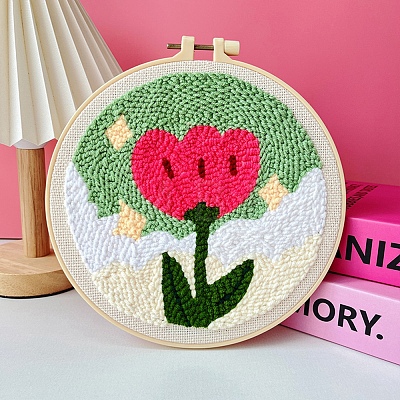 DIY Punch Embroidery Beginner Kits for Beginners PW-WG207F1-30-1