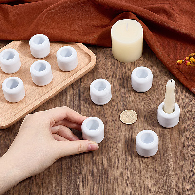 10Pcs Porcelain Candle Cups AJEW-SC0004-45B-1