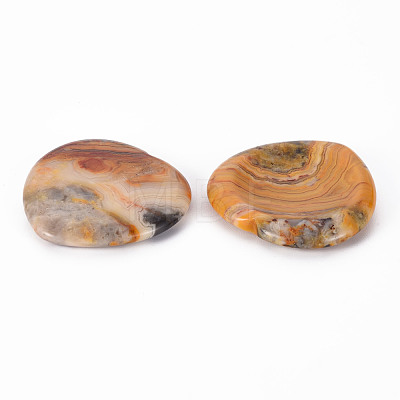 Natural Crazy Agate Thumb Worry Stone G-N0325-01-01-1