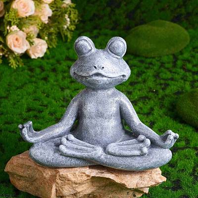 Resin Imitation Stone Frog Garden Decor JX173A-1