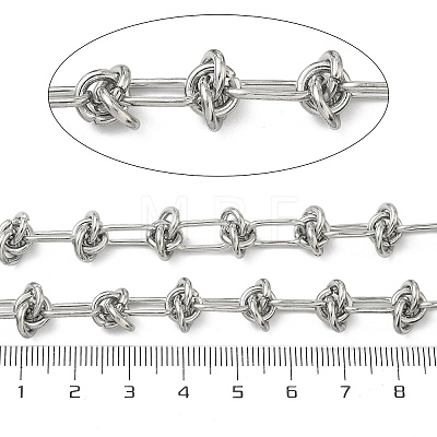 304 Stainless Steel Knot Link Chains CHS-B012-06P-1