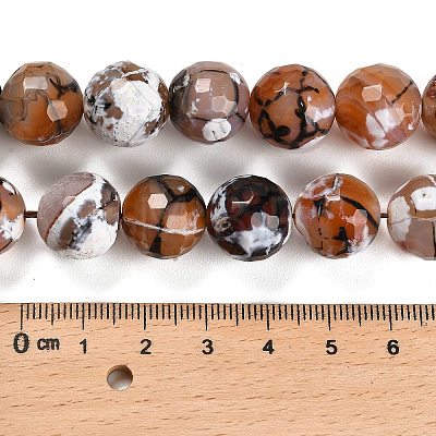 Natural Fire Crackle Agate Beads Strands G-L595-A02-01C-1