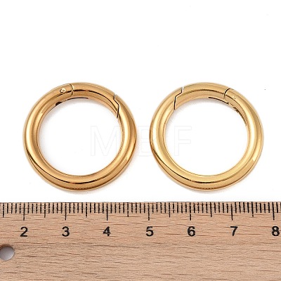 Ion Plating(IP) 316 Stainless Steel Spring Gate Rings STAS-M296-01G-E-1