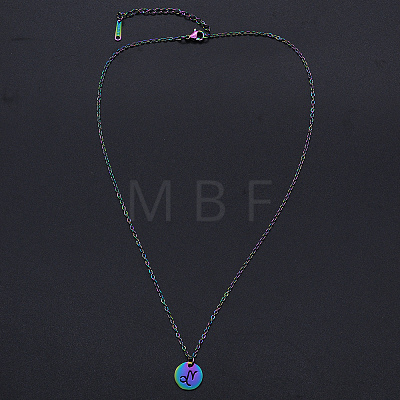 201 Stainless Steel Pendants Necklaces NJEW-S105-JN627-10-1