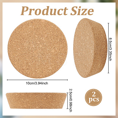 2Pcs Cork Bottle Stoppers FIND-OC0014-48-1