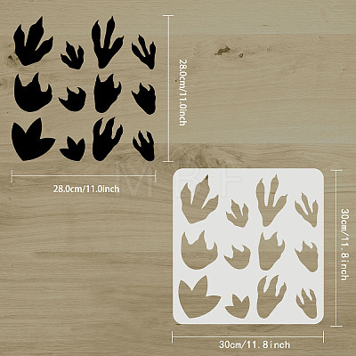 Plastic Reusable Drawing Painting Stencils Templates DIY-WH0172-877-1