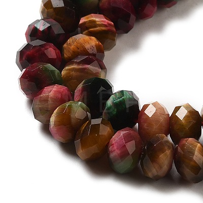 Natural Rainbow Tiger Eye Beads Strands G-NH0002-D03-03-1