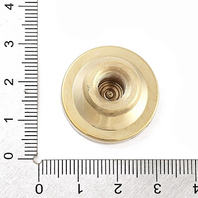 Texture Theme Roung Brass Stamp Head AJEW-M036-06N-G-1