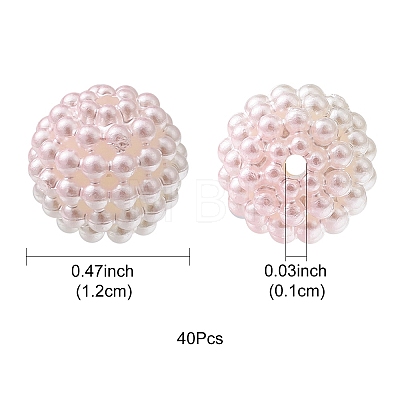 Imitation Pearl Acrylic Beads OACR-FS0001-42D-1