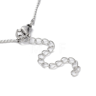 Non-Tarnish 304 Stainless Steel Twist Bar Link Chain Necklace NJEW-K249-08P-1