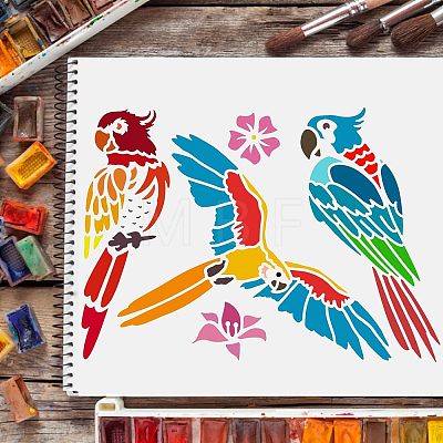 Large Plastic Reusable Drawing Painting Stencils Templates DIY-WH0202-198-1