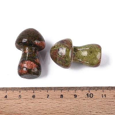 Natural Unakite Mushroom Display Decorations G-Q602-03J-1