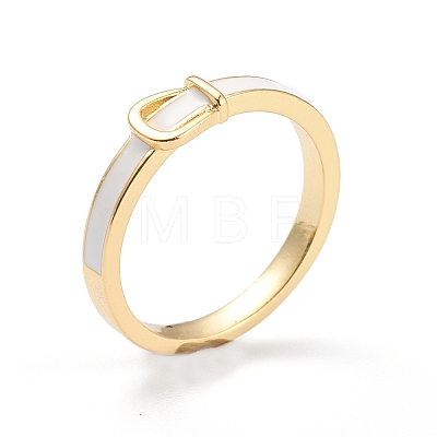 Brass Enamel Finger Rings RJEW-J074-04G-A-1