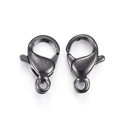 304 Stainless Steel Lobster Claw Clasps Ion Plating(IP) Y-STAS-H353-G-02B-1