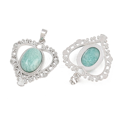 Natural Amazonite Pendants G-A315-04C-P-1