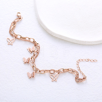 European Style Stainless Steel Multi-layered Bracelets XJ2407-1