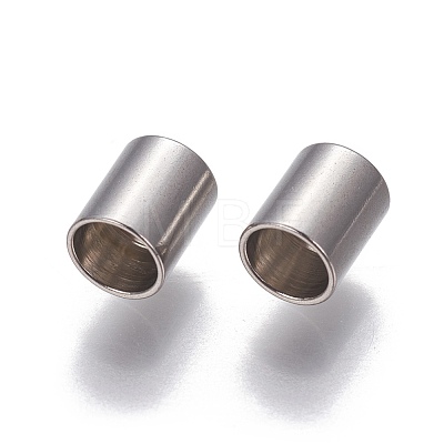 201 Stainless Steel Cord End Caps X-STAS-P239-08P-1