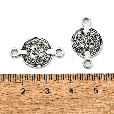 Tibetan Style Alloy Connector Charms TIBE-H142-07AS-1