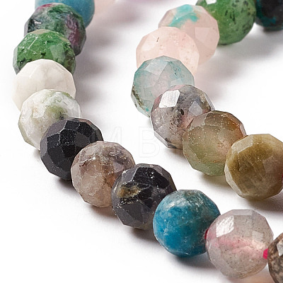Natural & Synthetic Mixed Stone Beads Strands G-F717-04-1