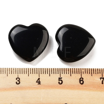 Heart Natural Obsidian Worry Stone G-C134-06A-18-1