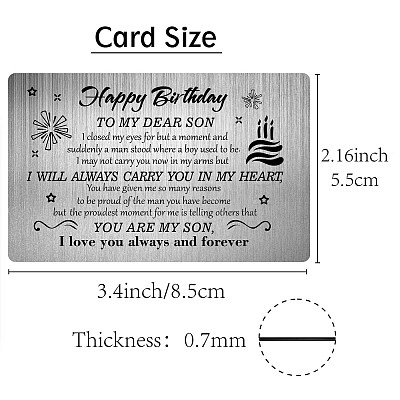 Rectangle 201 Stainless Steel Custom Blank Thermal Transfer Wallet Card DIY-WH0252-018-1