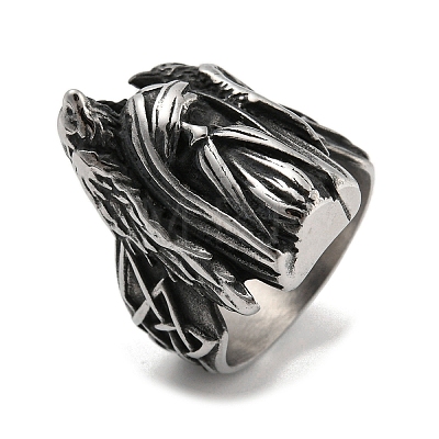 304 Stainless Steel Ring RJEW-B055-04AS-17-1