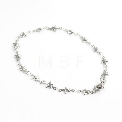 304 Stainless Steel Bracelets BJEW-D418-05-1