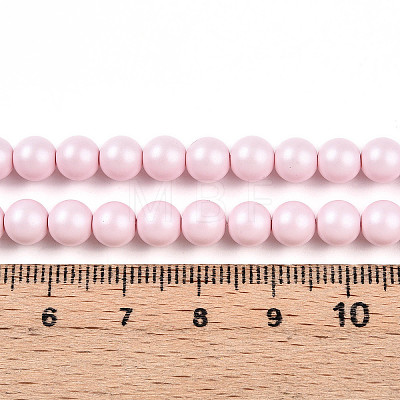 Baking Painted Pearlized Glass Pearl Bead Strands HY-N002-6mm-B04-1