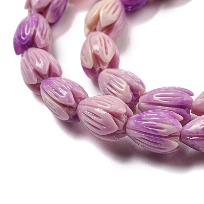 Synthetic Coral Dyed Beads Strands CORA-P008-04A-02-1
