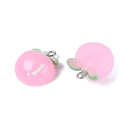 Spray Painted Opaque Resin Pendants RESI-Q232-01A-1