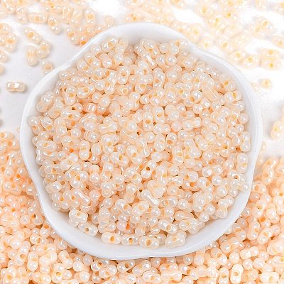 Opaque Colours Luster Glass Seed Beads X1-SEED-K010-04F-1