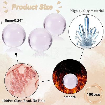  100Pcs Glass Bead GLAA-NB0001-52C-1