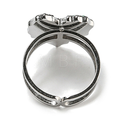 304 Stainless Steel Open Cuff Rings RJEW-C079-01P-1