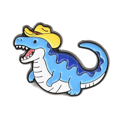 Cowboy Dinosaur Alloy Enamel Pins JEWB-G046-04C-1