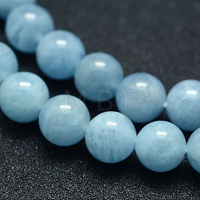 Natural Aquamarine Beads Strands G-P342-10-7mm-A+-1