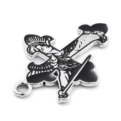 Halloween Alloy Enamel Pendants FIND-M019-01C-1