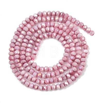 Electroplate Rondelle Glass Beads Strands GL-T021-2x2.5mm-17-24-1