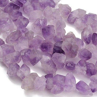 Raw Rough Natural Druzy Amethyst Beads Strands GG-CBAC61B-A01-01-1