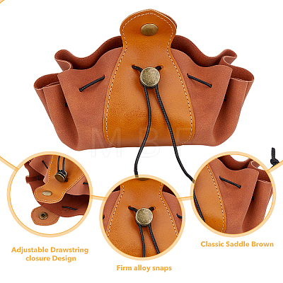 Imitation Leather Drawstring Change Purse AJEW-FH0003-30-1
