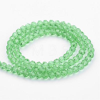 Transparent Glass Bead Strands GLAA-G013-4mm-55-1