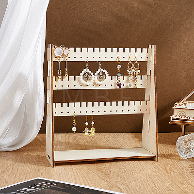 Wooden Earring Display Stands EDIS-WH0016-072-1