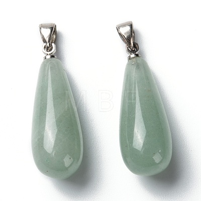 Natural Green Aventurine Pendants G-F707-10-1