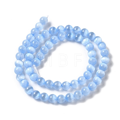 Natural Selenite Dyed Beads Strands G-P493-02E-1