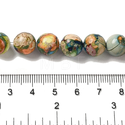 Dyed Natural Imperial Jasper Beads Strands G-Q161-A02-04-1