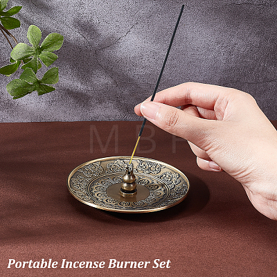 Portable Incense Burner Set AJEW-WH0258-532-1