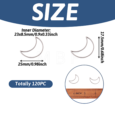 304 Stainless Steel Linking Rings STAS-TAC0002-17-02P-1