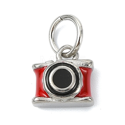 304 Stainless Steel Enamel Pendants STAS-A145-01H-P-1