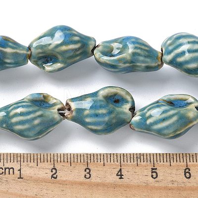 Ocean Series Handmade Porcelain Beads PORC-R002-04I-1